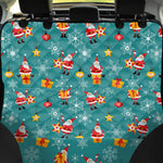 Christmas Santa Gift Pattern Print Pet Car Back Seat Cover