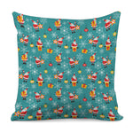 Christmas Santa Gift Pattern Print Pillow Cover