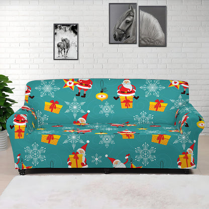 Christmas Santa Gift Pattern Print Sofa Cover