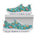 Christmas Santa Gift Pattern Print White Running Shoes