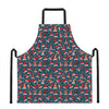 Christmas Santa Hats Pattern Print Apron