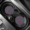 Christmas Santa Hats Pattern Print Car Coasters