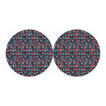 Christmas Santa Hats Pattern Print Car Coasters