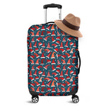 Christmas Santa Hats Pattern Print Luggage Cover
