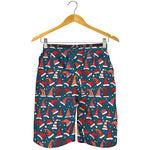 Christmas Santa Hats Pattern Print Men's Shorts