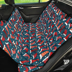 Christmas Santa Hats Pattern Print Pet Car Back Seat Cover