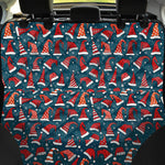 Christmas Santa Hats Pattern Print Pet Car Back Seat Cover