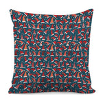 Christmas Santa Hats Pattern Print Pillow Cover