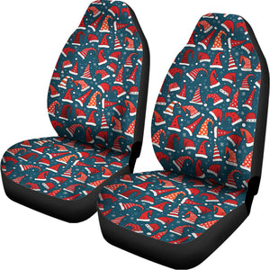 Christmas Santa Hats Pattern Print Universal Fit Car Seat Covers