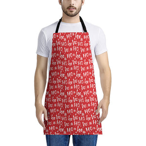 Christmas Santa Laugh Pattern Print Apron