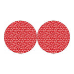 Christmas Santa Laugh Pattern Print Car Coasters