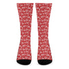 Christmas Santa Laugh Pattern Print Crew Socks