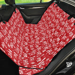 Christmas Santa Laugh Pattern Print Pet Car Back Seat Cover