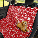 Christmas Santa Laugh Pattern Print Pet Car Back Seat Cover