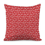 Christmas Santa Laugh Pattern Print Pillow Cover