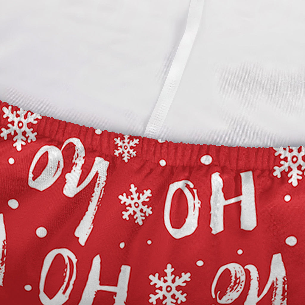 Christmas Santa Laugh Pattern Print Sofa Cover