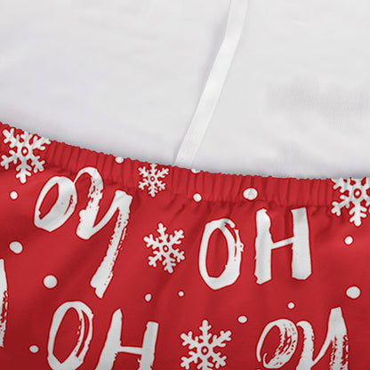 Christmas Santa Laugh Pattern Print Sofa Cover