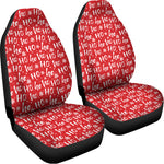 Christmas Santa Laugh Pattern Print Universal Fit Car Seat Covers