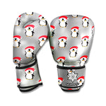 Christmas Santa Penguin Pattern Print Boxing Gloves