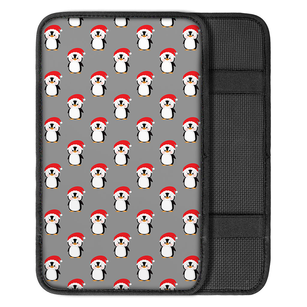 Christmas Santa Penguin Pattern Print Car Center Console Cover