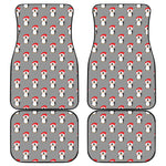 Christmas Santa Penguin Pattern Print Front and Back Car Floor Mats