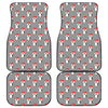 Christmas Santa Penguin Pattern Print Front and Back Car Floor Mats