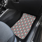 Christmas Santa Penguin Pattern Print Front and Back Car Floor Mats