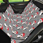 Christmas Santa Penguin Pattern Print Pet Car Back Seat Cover