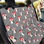 Christmas Santa Penguin Pattern Print Pet Car Back Seat Cover