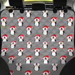 Christmas Santa Penguin Pattern Print Pet Car Back Seat Cover