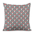 Christmas Santa Penguin Pattern Print Pillow Cover