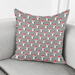 Christmas Santa Penguin Pattern Print Pillow Cover