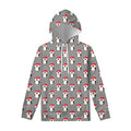 Christmas Santa Penguin Pattern Print Pullover Hoodie