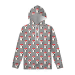 Christmas Santa Penguin Pattern Print Pullover Hoodie