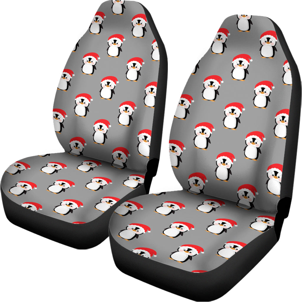 Christmas Santa Penguin Pattern Print Universal Fit Car Seat Covers