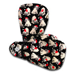 Christmas Santa Pug Pattern Print Boxing Gloves