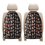 Christmas Santa Pug Pattern Print Car Seat Organizers