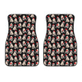 Christmas Santa Pug Pattern Print Front Car Floor Mats