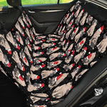 Christmas Santa Pug Pattern Print Pet Car Back Seat Cover