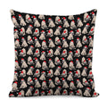 Christmas Santa Pug Pattern Print Pillow Cover