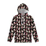 Christmas Santa Pug Pattern Print Pullover Hoodie