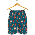 Christmas Santa Reindeer Pattern Print Men's Shorts