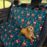 Christmas Santa Reindeer Pattern Print Pet Car Back Seat Cover