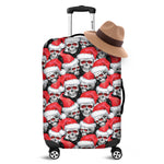 Christmas Santa Skull Pattern Print Luggage Cover