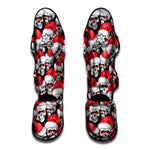 Christmas Santa Skull Pattern Print Muay Thai Shin Guard