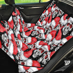 Christmas Santa Skull Pattern Print Pet Car Back Seat Cover