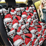 Christmas Santa Skull Pattern Print Pet Car Back Seat Cover