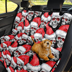 Christmas Santa Skull Pattern Print Pet Car Back Seat Cover