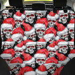 Christmas Santa Skull Pattern Print Pet Car Back Seat Cover