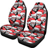 Christmas Santa Skull Pattern Print Universal Fit Car Seat Covers